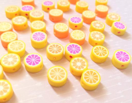 Buy & Sell Abbotts Barton Winchester - Photos for Mixed Citrus Fruits Pink Orange Polymer Beads