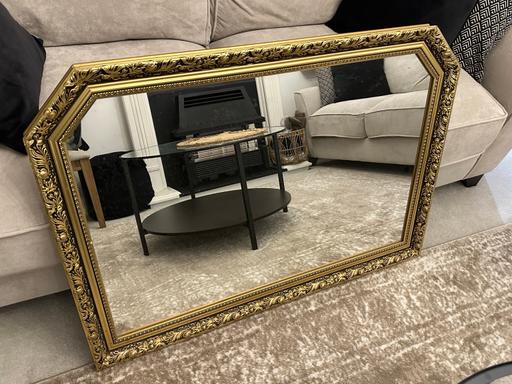 Buy & Sell Hamstead Industrial Estate Birmingham - Photos for Gold Ornate Hexagonal Mirror - 103x73