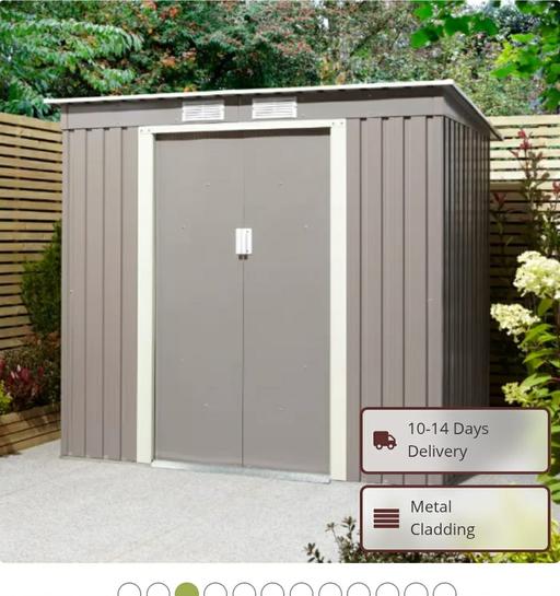 Buy & Sell Hurst Green Dudley - Photos for Rowlinson Trentvale 6' x 4' Metal Pent Shed -