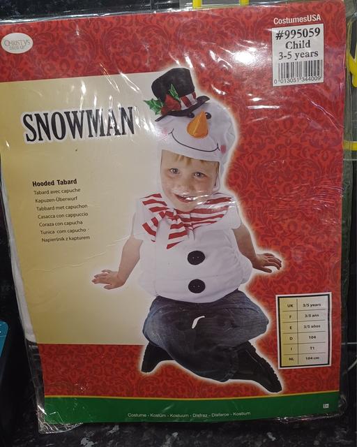 Buy & Sell Tividale Sandwell - Photos for Kids snowman hooded tabard age 3-5. New