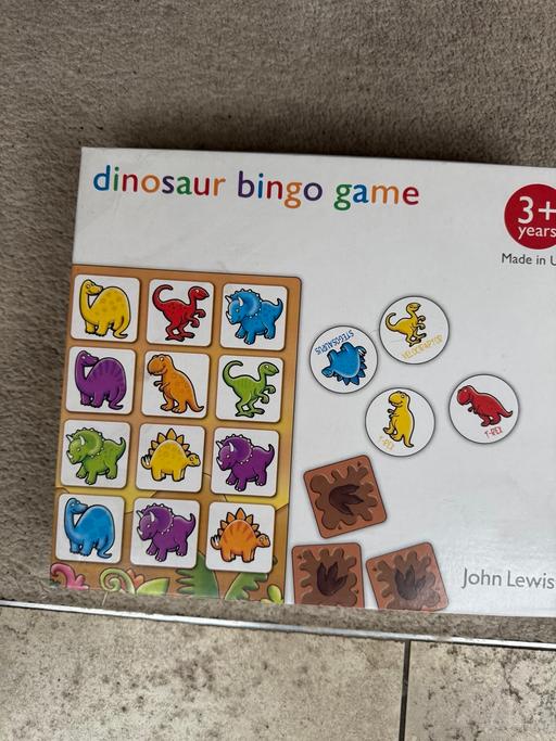 Buy & Sell Papplewick Gedling - Photos for Dinosaur bingo game (John Lewis brand)