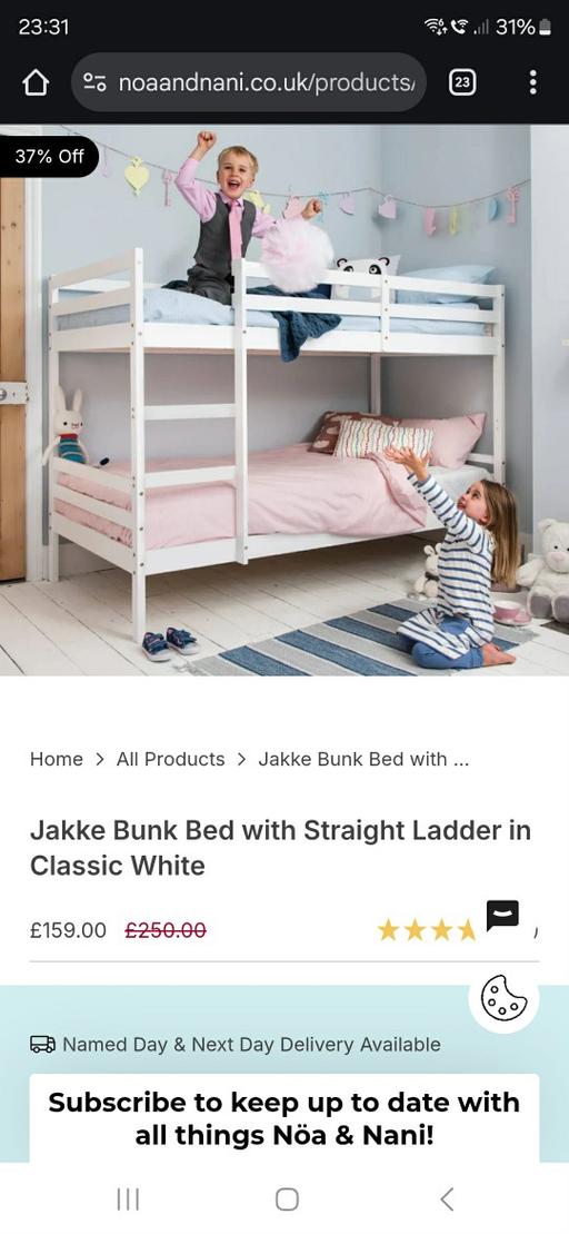 Buy & Sell Hurst Green Dudley - Photos for Jakke Bunk Bed with Straight Ladder in Classi