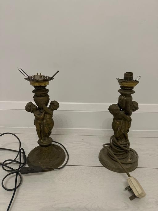 Buy & Sell Blue Bell Hill Tonbridge and Malling - Photos for Brass lamps matching pair solid brass