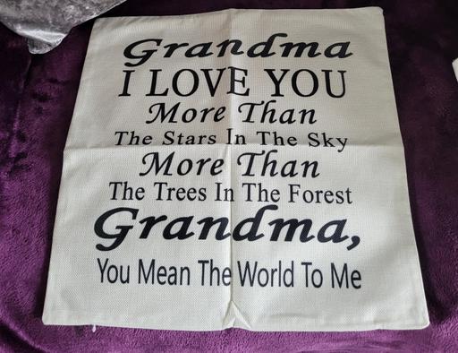 Buy & Sell Wednesfield Wolverhampton - Photos for Grandma I Love You More Cushion Cover.