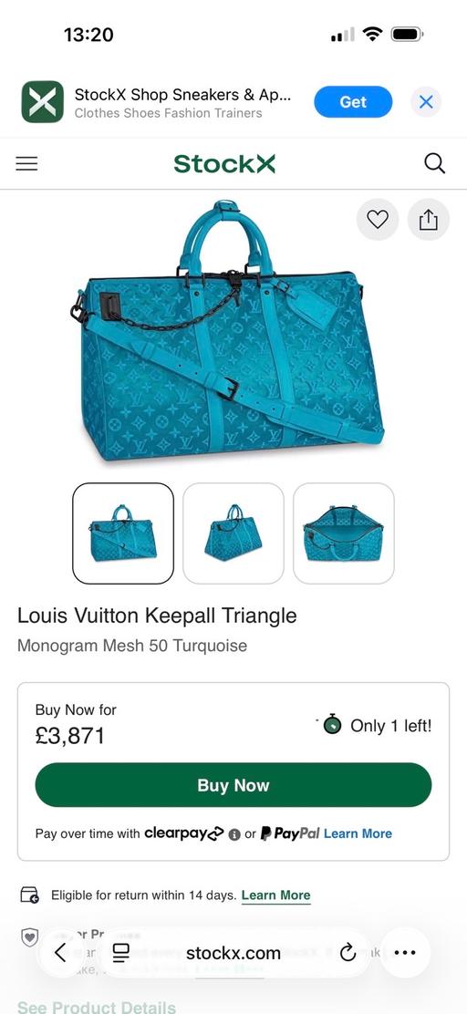Buy & Sell London Luton Airport Luton - Photos for Louis Vuitton blue mesh keep all