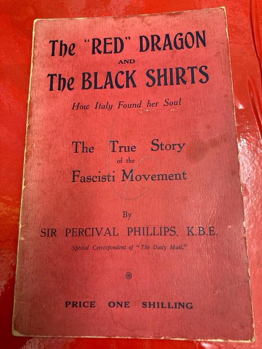 Buy & Sell Clevedon North Somerset - Photos for THE RED DRAGON BLACK SHIRTS 1928 BOOK