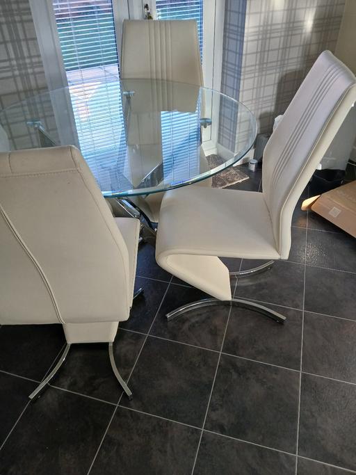 Buy & Sell Buckland End Birmingham - Photos for Cream and Chrome Dining Chairs x 4