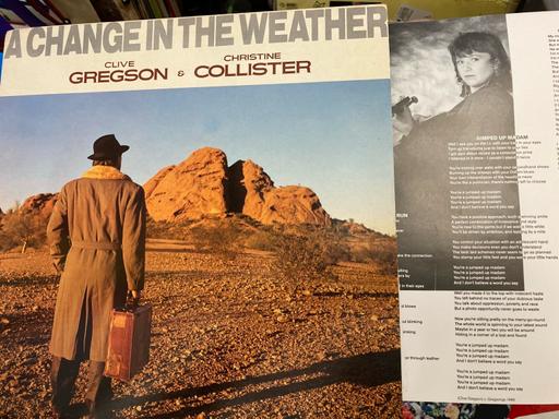 Buy & Sell Clevedon North Somerset - Photos for CLIVE GREGSON COLLISTER INSERT VINYL 1989