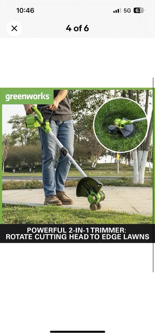 Buy & Sell Dorchester Dorset - Photos for Greenworks cordless garden Strimmer