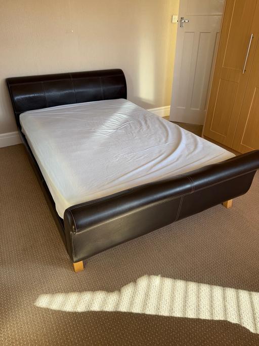 Buy & Sell Sedgley Dudley - Photos for Faux leather Double Bed Frame