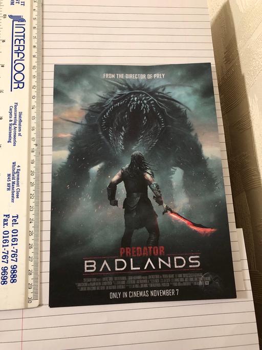 Buy & Sell Bamber Bridge South Ribble - Photos for Predator Badlands - Film/Movie poster x 5