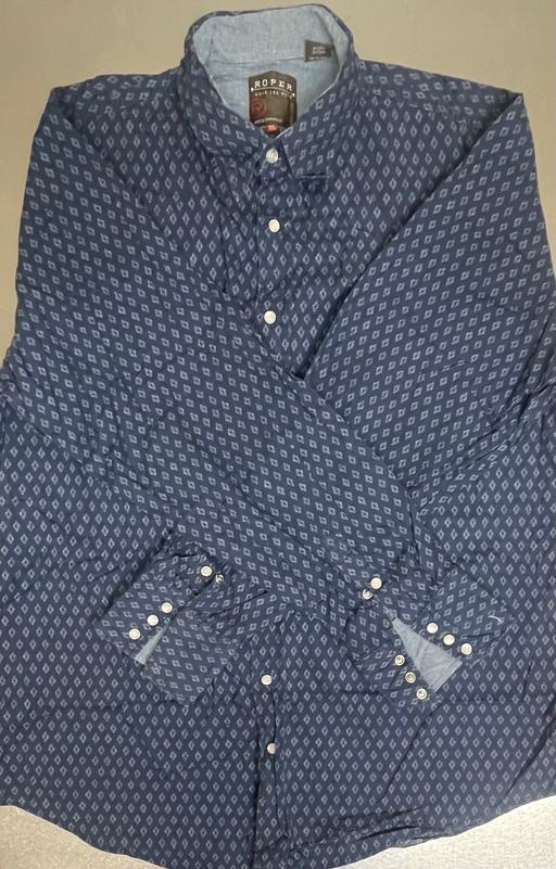 Buy & Sell West Ealing West London - Photos for Roper vintage 90’s men’s blue diamond shirt
