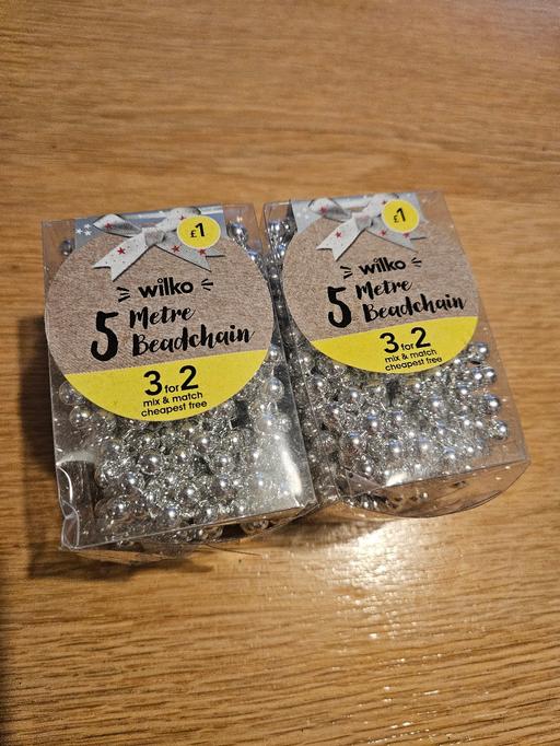 Buy & Sell Weston Point Halton - Photos for 🎅NEW🎅 Silver beadchain for Christmas tree
