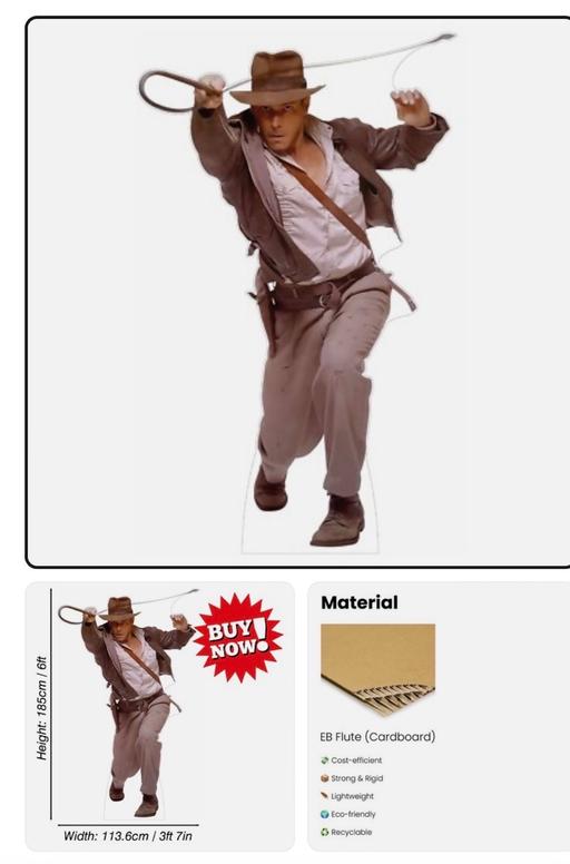 Buy & Sell Bayswater West London - Photos for 80s Film/Pop/TV Star Lifesize Cardboard