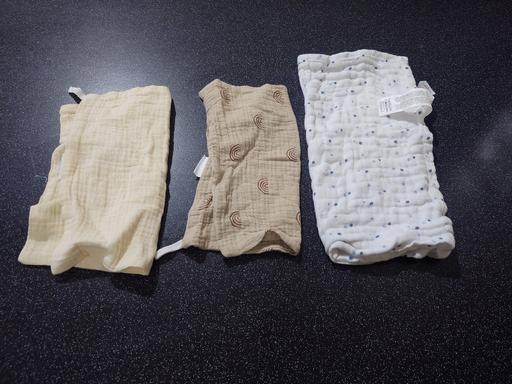 Buy & Sell Woodthorpe Charnwood - Photos for 3 baby muslin wash clothes