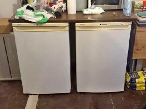 Buy & Sell Pelsall Walsall - Photos for hotpoint under counter white fridge & freezer