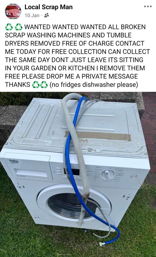 Buy & Sell Overstone Park West Northamptonshire - Photos for Local scrap man Washing machine tumble dryer