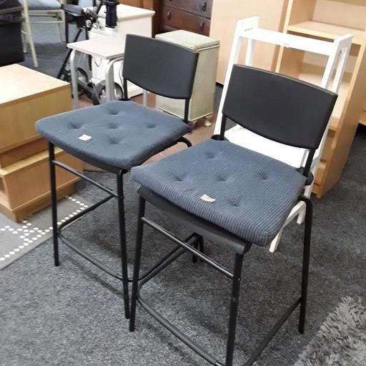Buy & Sell Saint Pauls Trading Estate Tameside - Photos for Two matching black metal bar stools