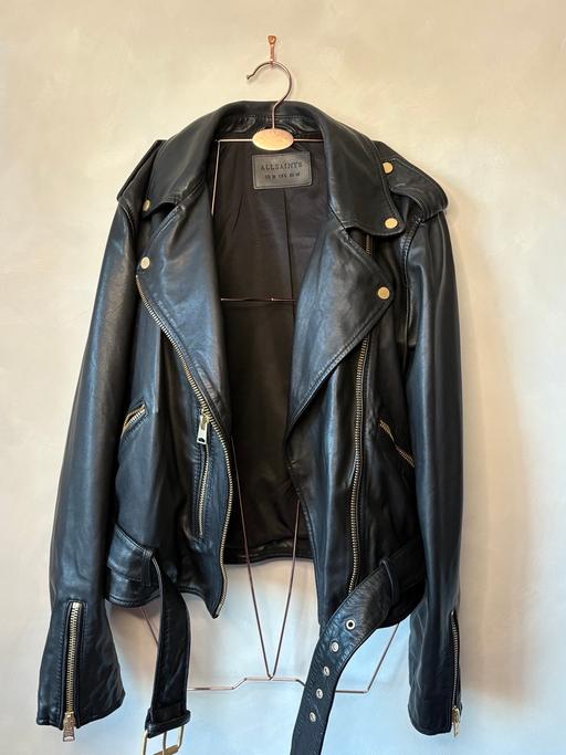Buy & Sell Crumpsall Manchester - Photos for ALL SAINTS Leather Jacket Size 12
