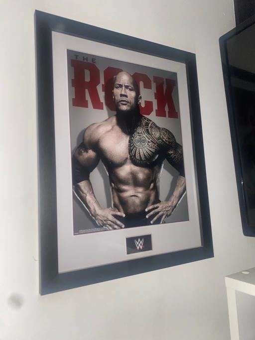Buy & Sell Watford Three Rivers - Photos for WWE The Rock framed picture / poster