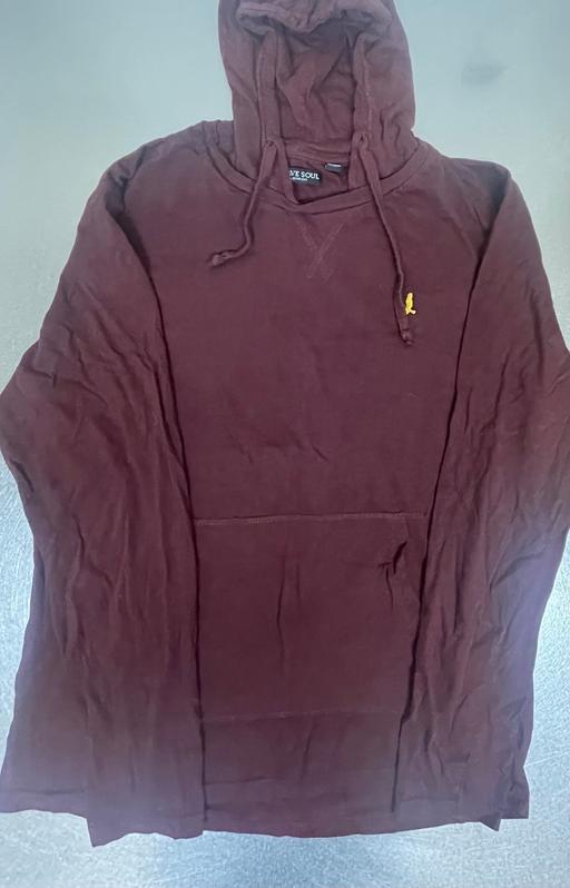 Buy & Sell West Ealing West London - Photos for Brave Soul Men’s Wine Red hooded top