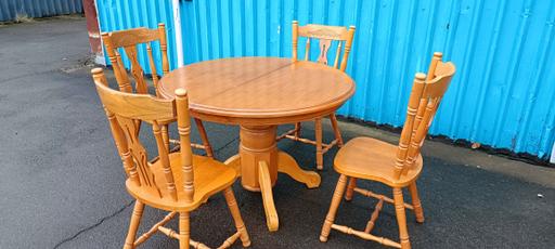 Buy & Sell Cheslyn Hay South Staffordshire - Photos for Solid Pine Round Table and Chairs