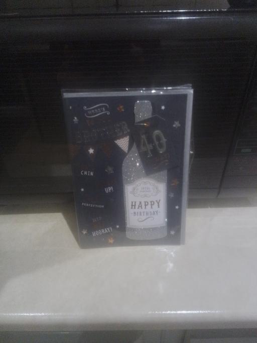 Buy & Sell Streetly Walsall - Photos for HAPPY BIRTHDAY BROTHER 40TH CARD