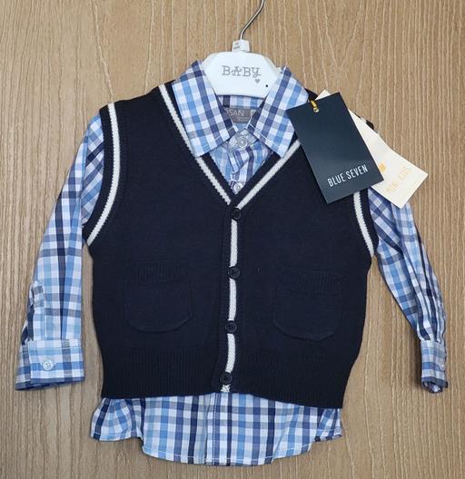 Buy & Sell Wednesfield Wolverhampton - Photos for Baby Boys Shirt Cardigan Age 3-6 Months.