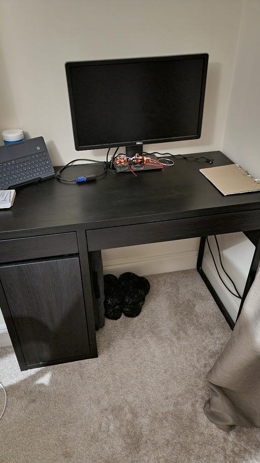 Buy & Sell Tulse Hill South East London - Photos for IKEA MICKE Desk – Black-Brown – Excellent Con