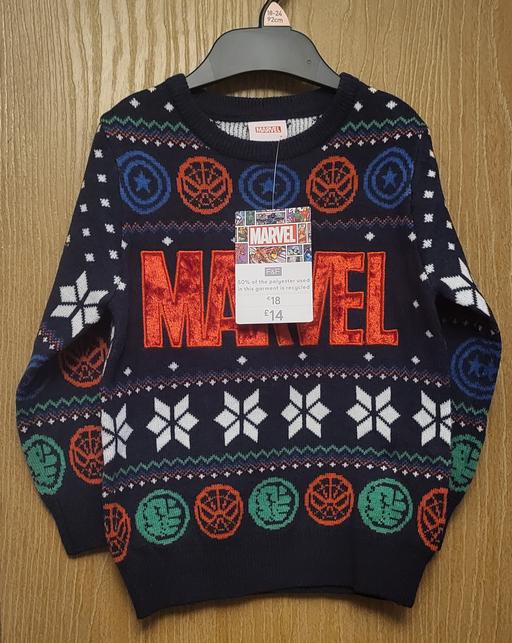 Buy & Sell Wednesfield Wolverhampton - Photos for New Marvel Xmas Jumper Age 18-24 Months.