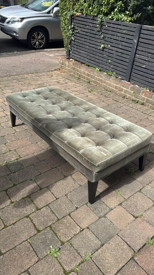 Buy & Sell Harrow Town Centre Harrow - Photos for Faux velvet/fabric footstool