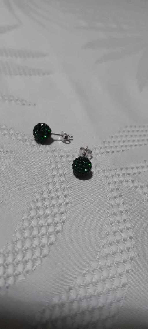 Buy & Sell Bilston Wolverhampton - Photos for brand new real sliver green stud earrings
