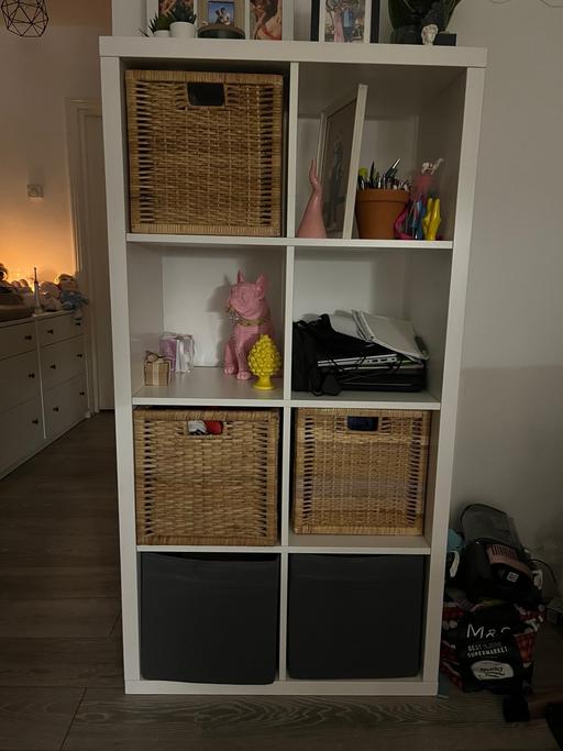 Buy & Sell Acton West London - Photos for Ikea white kallax with boxes