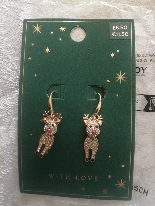 Buy & Sell Heath Town Wolverhampton - Photos for New M&S Xmas raindeer earrings