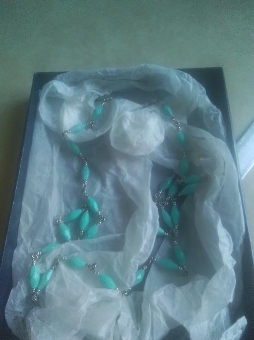 Buy & Sell Streetly Walsall - Photos for LADIES LONG AQUA NECKLACE