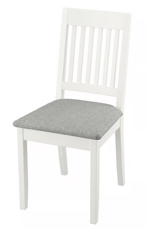 Buy & Sell Wanstead East London - Photos for 4 x NÄSINGE Chair, white/Tibbleby beige-grey