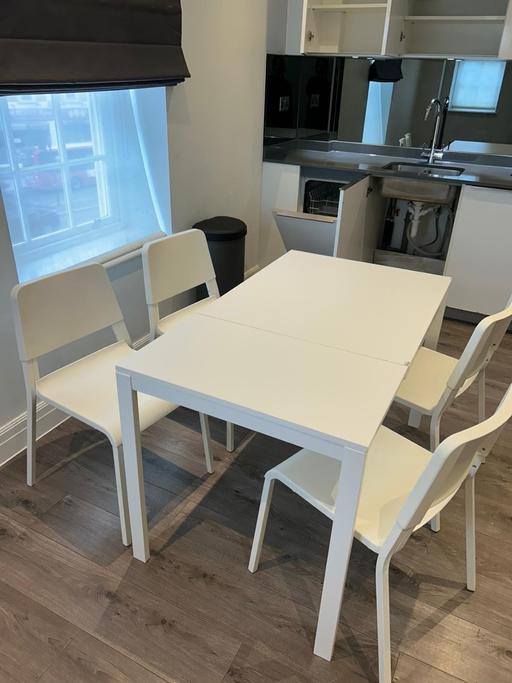 Buy & Sell North Sheen South West London - Photos for IKEA Extendable Dining Table + 4 Chairs