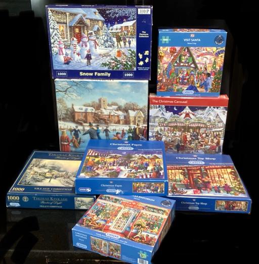Buy & Sell Bury Huntingdonshire - Photos for 8 Winter jigsaw puzzles, used, complete.