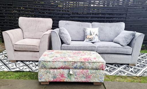 Buy & Sell Wednesfield Wolverhampton - Photos for Grey/Pink Melody Sofas..3+1..🎄🎄