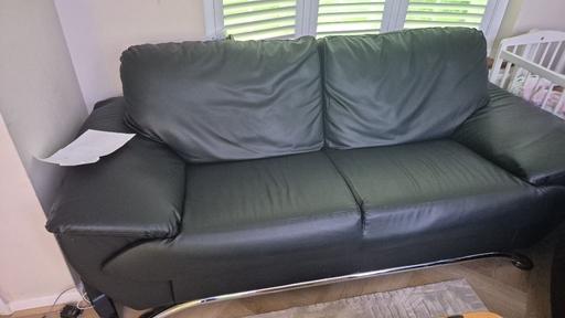 Buy & Sell Waltham Cross Broxbourne - Photos for 2 and 3 seater Faux leather sofa
