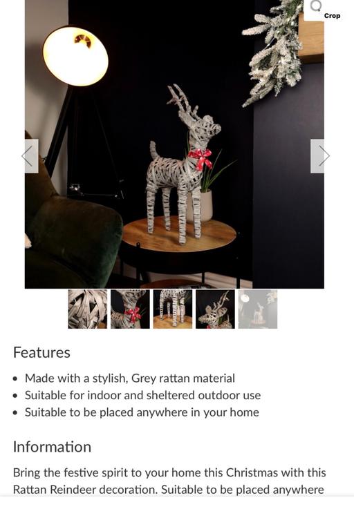 Buy & Sell Telford Way Industrial Estate North Northamptonshire - Photos for New Rattan woven Christmas reindeer