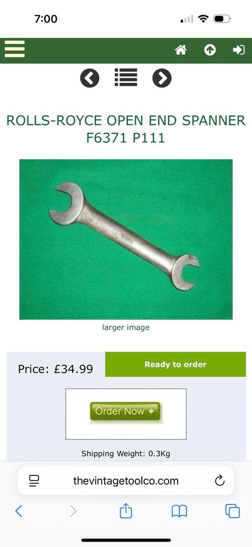 Buy & Sell East Malling Tonbridge and Malling - Photos for Rolls Royce spanner