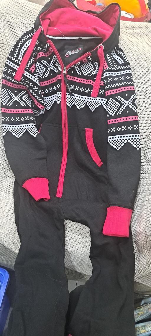 Buy & Sell Sutton Coldfield Birmingham - Photos for Black & Pink Fair Isle Hooded Onesie – Cosy F