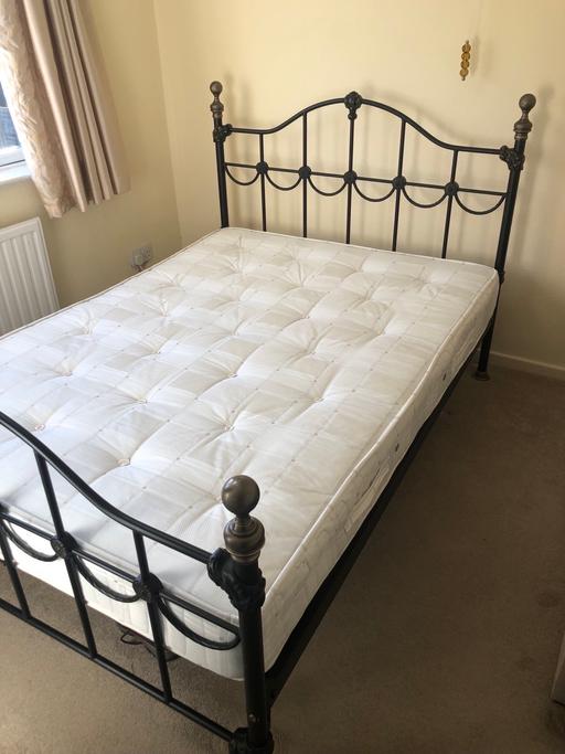 Buy & Sell Higham Ferrers North Northamptonshire - Photos for Wrought Iron Double Bed and mattress
