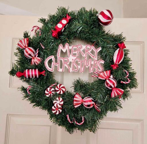 Buy & Sell Moseley Village Wolverhampton - Photos for Candy themed Christmas wreath