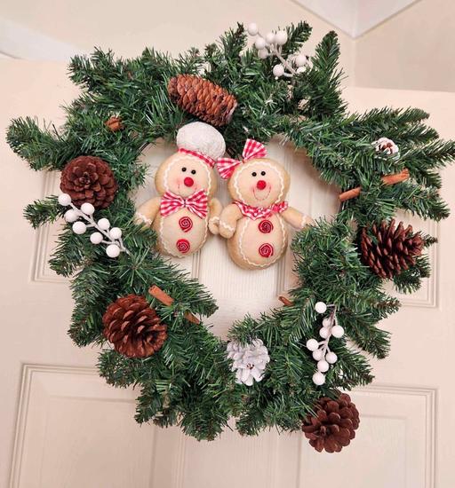 Buy & Sell Moseley Village Wolverhampton - Photos for Christmas gingerbread couple wreath