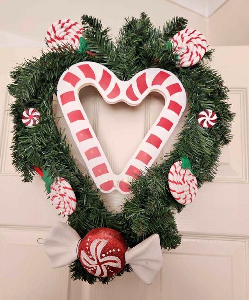 Buy & Sell Moseley Village Wolverhampton - Photos for Candy-themed light up Christmas wreath