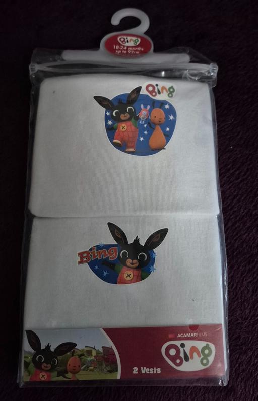 Buy & Sell Wednesfield Wolverhampton - Photos for Boys Bing Bunny Vests 18-24 Months.