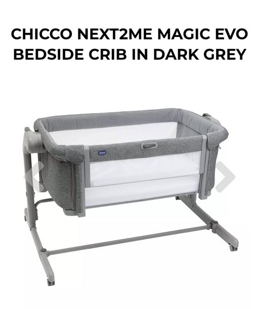 Buy & Sell Rusholme Manchester - Photos for Chicco Next2Me Magic Evo Bedside Crib in Dark
