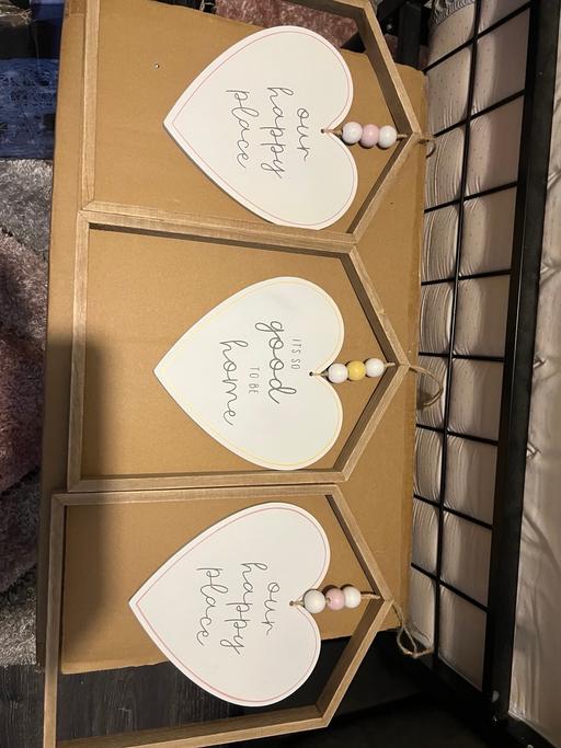 Buy & Sell Weoley Castle Birmingham - Photos for For sale 3 wooden heart wall placks